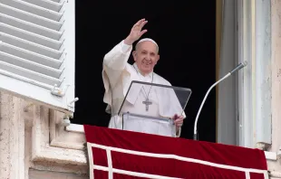 Pope Francis gives the Angelus address June 6, 2021. Credit: Vatican Media/CNA.